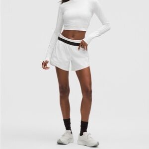Lululemon Athletica White Athletic Shorts